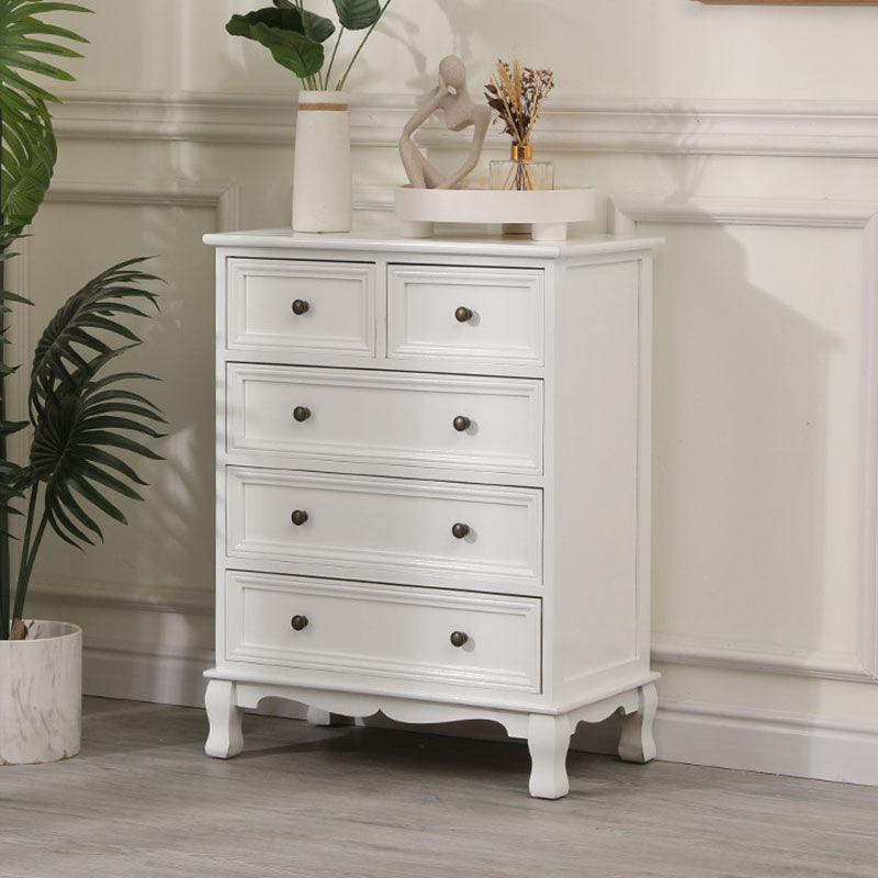 Contemporary Bedroom Storage Chest Dresser Solid Wood Dresser 24"L x 14"W x 31"H White Clearhalo 'Bedroom Furniture' 'Dressers & Chests' 'dressers_chests' 'furn' 'furn_dressers_chests' 'Furniture' 5755664