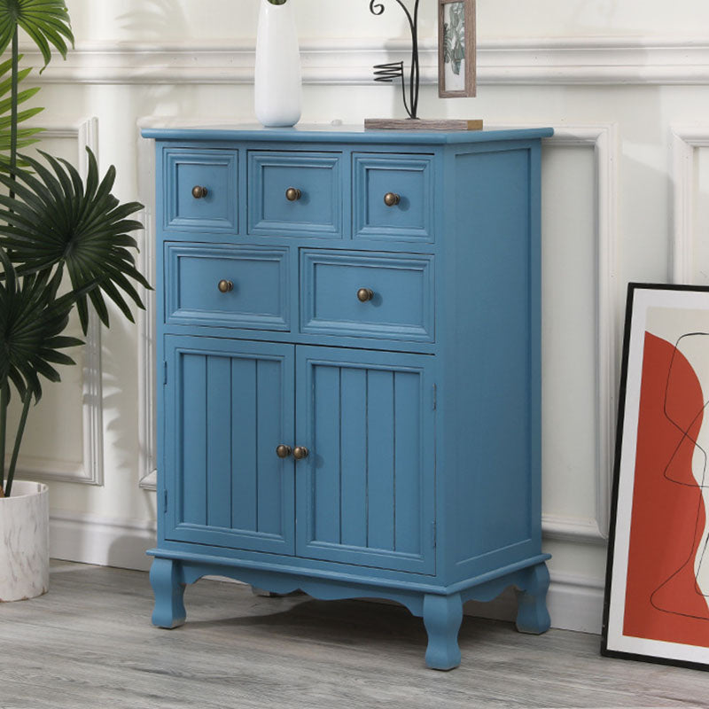 Contemporary Bedroom Storage Chest Dresser Solid Wood Dresser 24"L x 14"W x 33"H Blue Clearhalo 'Bedroom Furniture' 'Dressers & Chests' 'dressers_chests' 'furn' 'furn_dressers_chests' 'Furniture' 5755666