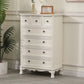 Contemporary Bedroom Storage Chest Dresser Solid Wood Dresser 23.6"L x 13.8"W x 37.4"H Beige Clearhalo 'Bedroom Furniture' 'Dressers & Chests' 'dressers_chests' 'furn' 'furn_dressers_chests' 'Furniture' 5755676