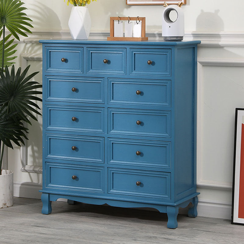 Contemporary Bedroom Storage Chest Dresser Solid Wood Dresser 31.5"L x 14"W x 37"H Blue Clearhalo 'Bedroom Furniture' 'Dressers & Chests' 'dressers_chests' 'furn' 'furn_dressers_chests' 'Furniture' 5755683