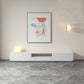 Contemporary TV Console White Wooden TV Media Stand for Living Room 79"L x 16"W x 14"H Wood Clearhalo 'furn' 'furn_tv_stands_entertainment_centers' 'Furniture' 'Living Room Furniture' 'TV Stands & Entertainment Centers' 'TV Stands & Media Storage Furniture' 'tv_stands_entertainment_centers' 5755704