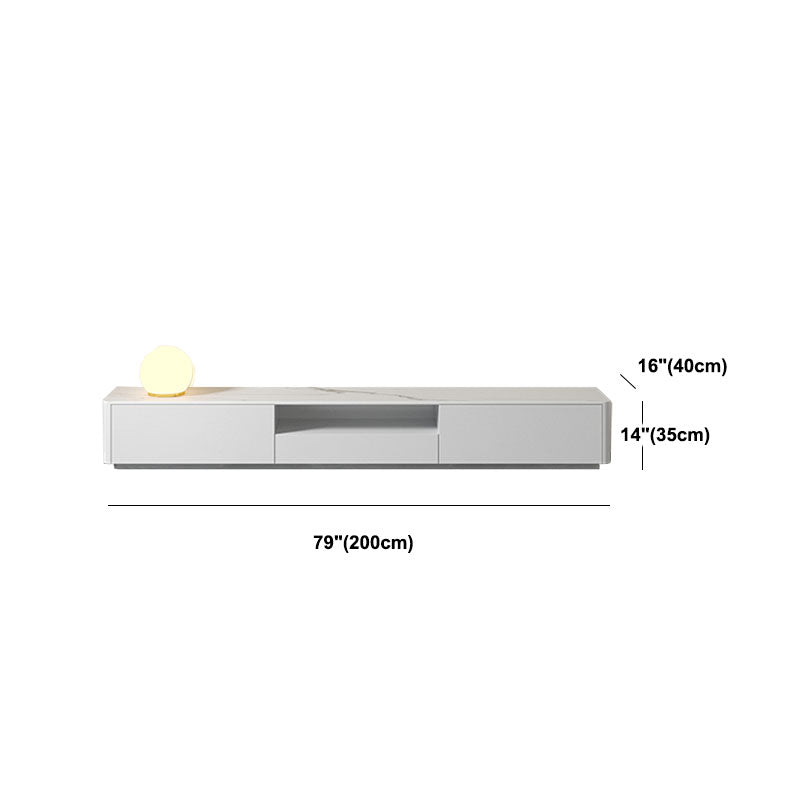 Contemporary TV Console White Wooden TV Media Stand for Living Room Clearhalo 'furn' 'furn_tv_stands_entertainment_centers' 'Furniture' 'Living Room Furniture' 'TV Stands & Entertainment Centers' 'TV Stands & Media Storage Furniture' 'tv_stands_entertainment_centers' 5755714