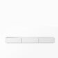 16 " D Modern Wood White TV Stand Console Closed Storage TV Stand with 3 / 4 Drawers