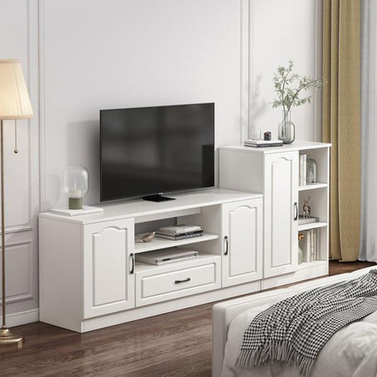 23,5 "H moderno moderno con console TV in legno Open Storage TV con cassetto e porte