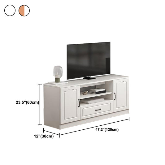 23,5 "H moderno moderno con console TV in legno Open Storage TV con cassetto e porte