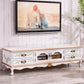 Traditional 4 Drawers TV Console Disressed Wood TV Stand with Shelf White Clearhalo 'furn' 'furn_tv_stands_entertainment_centers' 'Furniture' 'Living Room Furniture' 'TV Stands & Entertainment Centers' 'TV Stands & Media Storage Furniture' 'tv_stands_entertainment_centers' 5755866