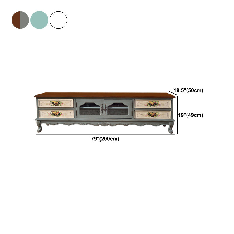Traditional 4 Drawers TV Console Disressed Wood TV Stand with Shelf Clearhalo 'furn' 'furn_tv_stands_entertainment_centers' 'Furniture' 'Living Room Furniture' 'TV Stands & Entertainment Centers' 'TV Stands & Media Storage Furniture' 'tv_stands_entertainment_centers' 5755879