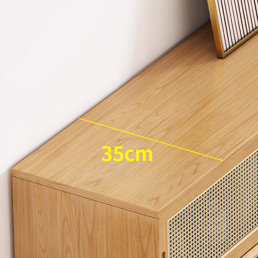 Mobile moderno con console TV in legno in legno massiccio con mobile - 17,72 "H