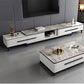 Contemporary Stone Top TV Stand Home TV Cabinet with Drawers for Living Room 87"L x 14"W x 16"H White Gray-White Clearhalo 'furn' 'furn_tv_stands_entertainment_centers' 'Furniture' 'Living Room Furniture' 'TV Stands & Entertainment Centers' 'TV Stands & Media Storage Furniture' 'tv_stands_entertainment_centers' 5755951