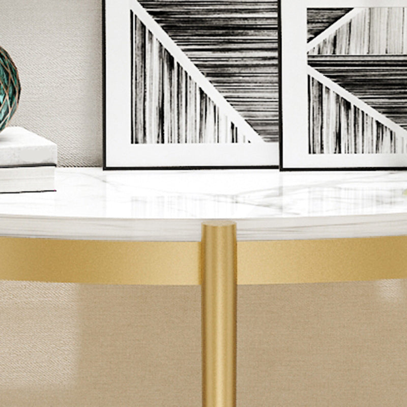 Glam Hall Console Table with 3 Legs 1-shelf Slate Moon Console Table Clearhalo 'Console Tables' 'console_tables' 'Entry & Mudroom Furniture' 'furn' 'furn_console_tables' 'Furniture' 5756034