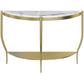 Glam Hall Console Table with 3 Legs 1-shelf Slate Moon Console Table Clearhalo 'Console Tables' 'console_tables' 'Entry & Mudroom Furniture' 'furn' 'furn_console_tables' 'Furniture' 5756036