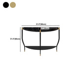 Glam Hall Console Table with 3 Legs 1-shelf Slate Moon Console Table Clearhalo 'Console Tables' 'console_tables' 'Entry & Mudroom Furniture' 'furn' 'furn_console_tables' 'Furniture' 5756038