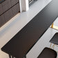 Glam Black Pub Table for Home Rectangle Pine Wood Top Bar Table