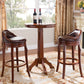 Modern 1/2/3 Pieces Solid Wood Pub Table Set Round Counter Table for Dining Room 3 Pieces: Table, 2 Stools Clearhalo 'Bar Furniture' 'furn' 'furn_home_bar_bar_sets' 'Furniture' 'Home Bars & Bar Sets' 'home_bar_bar_sets' 'Kitchen & Dining Furniture' 5758423