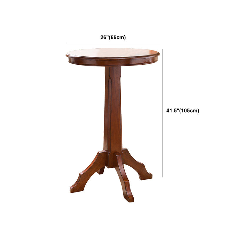 Modern 1/2/3 Pieces Solid Wood Pub Table Set Round Counter Table for Dining Room Clearhalo 'Bar Furniture' 'furn' 'furn_home_bar_bar_sets' 'Furniture' 'Home Bars & Bar Sets' 'home_bar_bar_sets' 'Kitchen & Dining Furniture' 5758430