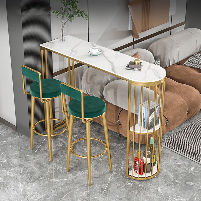 Juego de mesa de bar de forma irregular de lujo, juego de mesa de mostrador de piedra sinterizada de 1/2/3 piezas