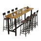 1/2/6/7/9/11 Pièces Table et tabouret Rectangle Glam Glam Wood Counter High