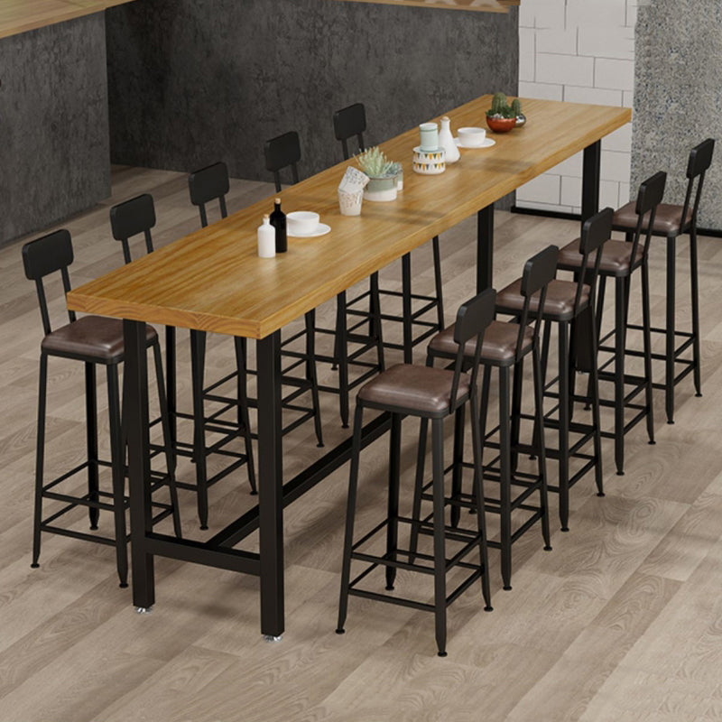 1/2/6/7/9/11 Pièces Table et tabouret Rectangle Glam Glam Wood Counter High