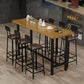 1/2/6/7/9/11 Pièces Table et tabouret Rectangle Glam Glam Wood Counter High