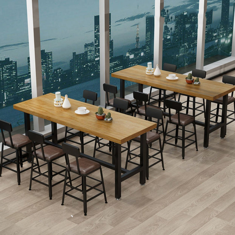 1/2/6/7/9/11 Pièces Table et tabouret Rectangle Glam Glam Wood Counter High