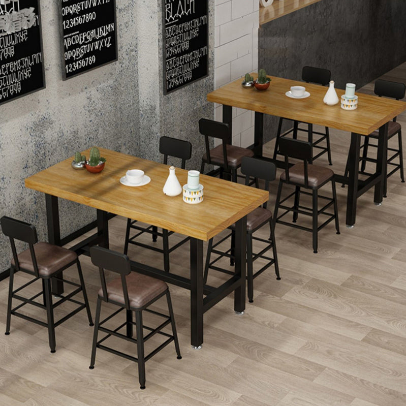 1/2/6/7/9/11 Pièces Table et tabouret Rectangle Glam Glam Wood Counter High