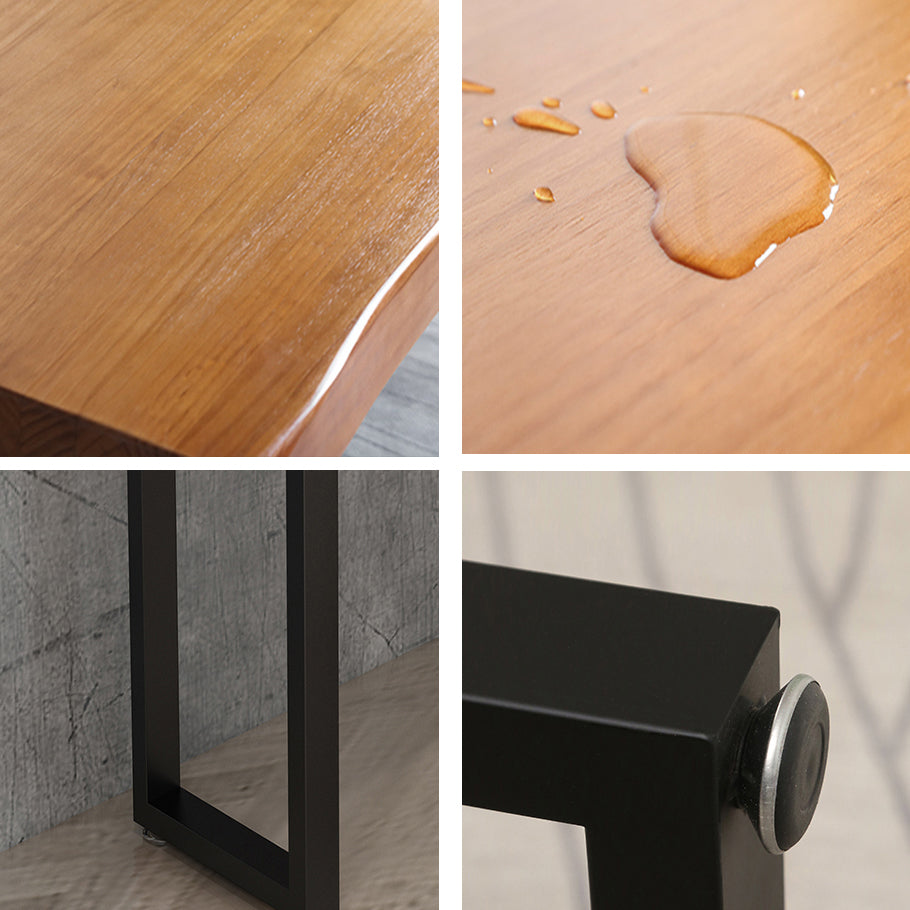 Juego de mesa de bar moderno, mesa de mostrador rectangular de madera de pino de 1/2/5 piezas con taburetes altos