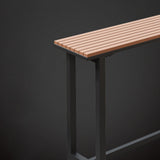 モダンバーテーブルセット1/2/5ピース長方形の木材カウンターテーブルバルコニー用のスツール付き