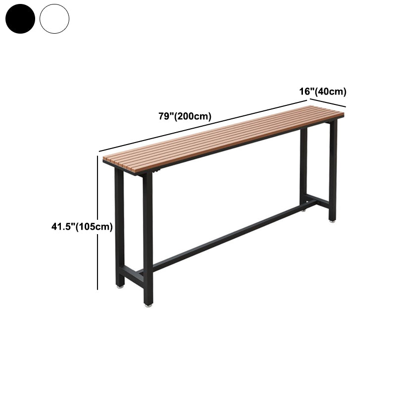 Ensemble de Table de Bar moderne, 1/2/5 pièces, Table de comptoir rectangulaire en bois avec tabourets pour balcon