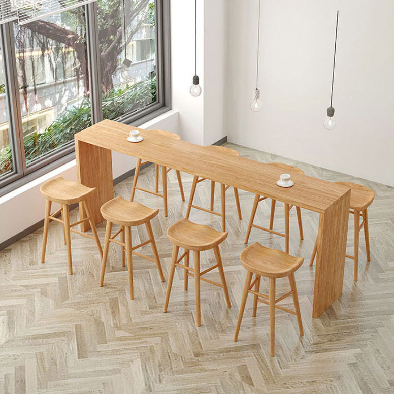 Set tavolo da bar Glam Tavolo da bancone rettangolare in legno da 1/5/9 pezzi per cucina