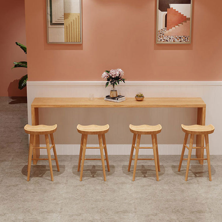 Set tavolo da bar Glam Tavolo da bancone rettangolare in legno da 1/5/9 pezzi per cucina