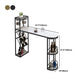 Glam 1/2/3 Pieces Bar Table Set Rectangle Stone Bar Table with Metal High Stools Clearhalo 'Bar Furniture' 'furn' 'furn_home_bar_bar_sets' 'Furniture' 'Home Bars & Bar Sets' 'home_bar_bar_sets' 'Kitchen & Dining Furniture' 5758706