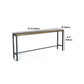 Industrial Bar Table Set 1/6/11 Pieces Rectangle Pine Wood Counter Table for Bar