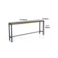 Industrial Bar Table Set 1/6/11 Pieces Rectangle Pine Wood Counter Table for Bar