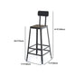 Industrial Bar Table Set 1/6/11 Pieces Rectangle Pine Wood Counter Table for Bar