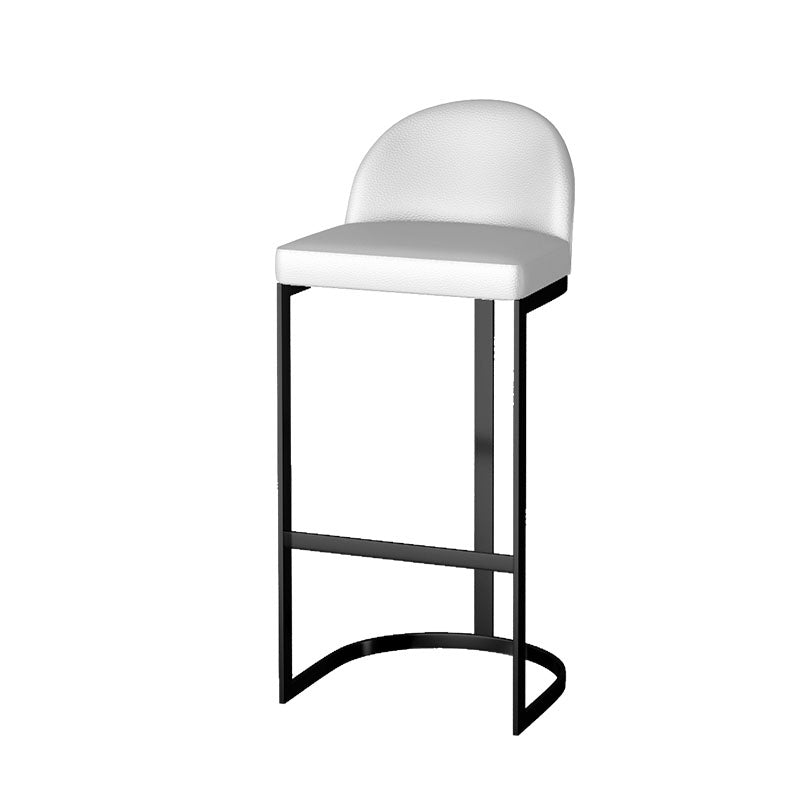 Indoor Modern Pub Dining Set 1/2/5 Pieces White Stone Top Bar Pub Table Set White 30"H Stool (Single) Clearhalo 'Bar Furniture' 'furn' 'furn_home_bar_bar_sets' 'Furniture' 'Home Bars & Bar Sets' 'home_bar_bar_sets' 'Kitchen & Dining Furniture' 5758738