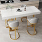 Indoor Modern Pub Dining Set 1/2/5 Pieces White Stone Top Bar Pub Table Set Clearhalo 'Bar Furniture' 'furn' 'furn_home_bar_bar_sets' 'Furniture' 'Home Bars & Bar Sets' 'home_bar_bar_sets' 'Kitchen & Dining Furniture' 5758748