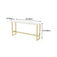 Glam Pub Table with Gold Metal Trestle Rectangle Wood Top Bar Table Clearhalo 'Bar Furniture' 'Bar Tables' 'bar_tables' 'furn' 'furn_bar_tables' 'Furniture' 'Kitchen & Dining Furniture' 5758787