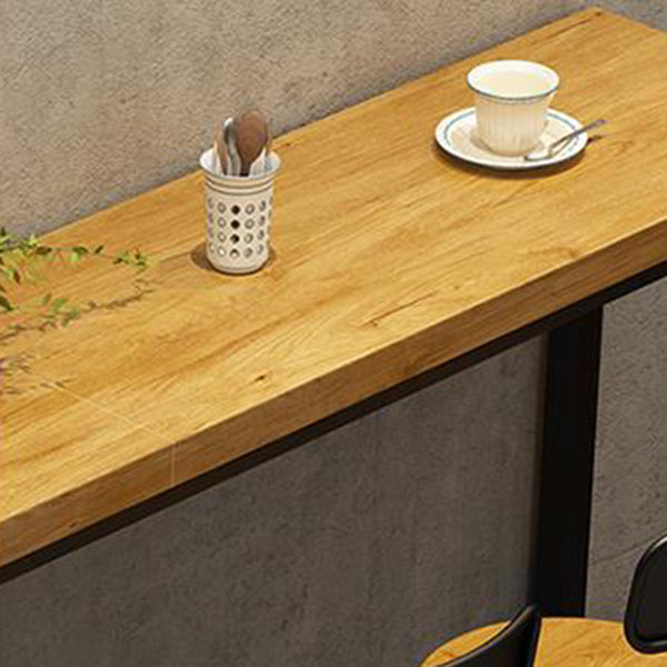 Tavolo da bar moderno per btrollo top in legno di pino naturale con cavalletto