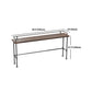 Pine Wood Top Bar Table Rectangular Industrial Bar Table with Trestle Base