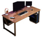 Solid Wood Computer Desk Cable Management Rectangular Computer Desk