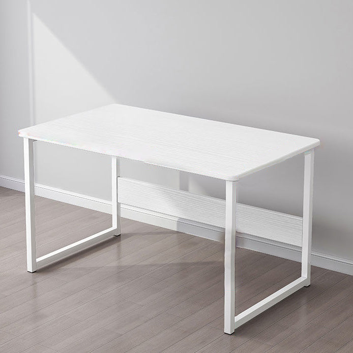 Scrivania rettangolare da ufficio glam di scrittura in legno con gambe metalliche