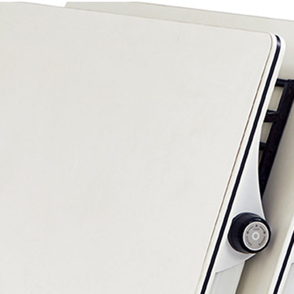 Scrivania contemporanea per la scrivania rettangolare con ruote a fuoco