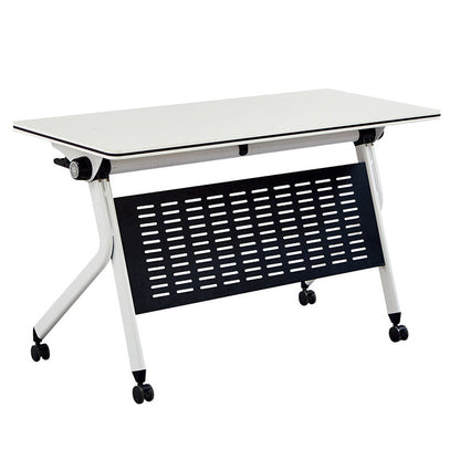 Scrivania contemporanea per la scrivania rettangolare con ruote a fuoco