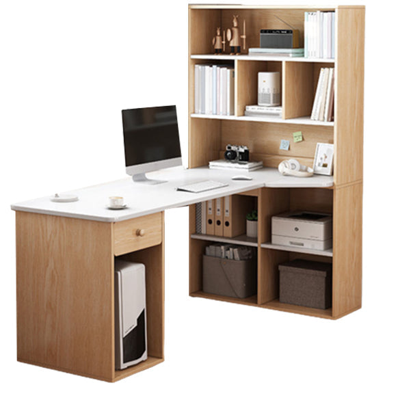 Contemporary Home Credenza Desk Rectangular Wooden Writing Desk 47.2"L x 23.6"W x 63"H Wood Clearhalo 'furn' 'furn_office_desk' 'Furniture' 'Office Desks' 'Office Furniture' 'office_desk' 5759479