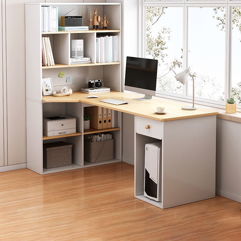 Contemporary Home Credenza Desk Rectangular Wooden Writing Desk 47.2"L x 23.6"W x 63"H White Clearhalo 'furn' 'furn_office_desk' 'Furniture' 'Office Desks' 'Office Furniture' 'office_desk' 5759509