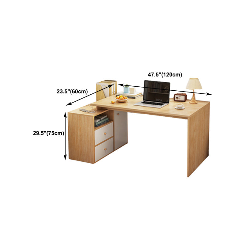 Contemporary Home Credenza Desk Rectangular Wooden Writing Desk Clearhalo 'furn' 'furn_office_desk' 'Furniture' 'Office Desks' 'Office Furniture' 'office_desk' 5759529