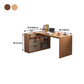 Contemporary Home Credenza Desk Rectangular Wooden Writing Desk Clearhalo 'furn' 'furn_office_desk' 'Furniture' 'Office Desks' 'Office Furniture' 'office_desk' 5759536