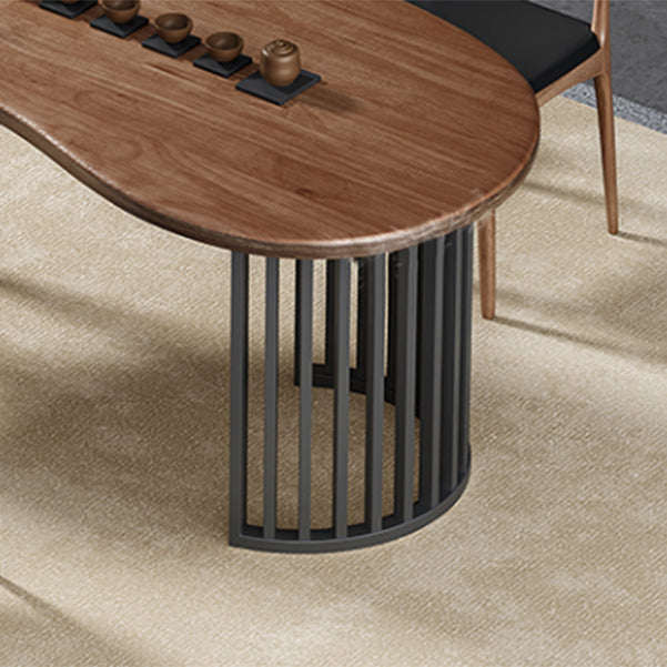 Contemporary Unconventional Shape Office Desk Solid Wood Writing Desk for Home Clearhalo 'furn' 'furn_office_desk' 'Furniture' 'Office Desks' 'Office Furniture' 'office_desk' 5759612