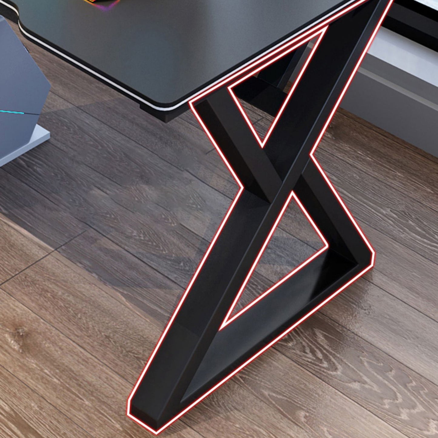 Escritorio moderno de juego de 23 pulgadas de ancho escritorio de madera rectangular de la oficina