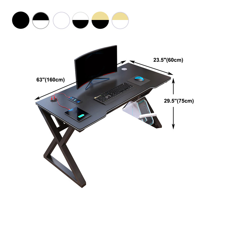 Escritorio moderno de juego de 23 pulgadas de ancho escritorio de madera rectangular de la oficina